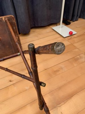 English Bamboo Side Table, 1920s-RTR-838288