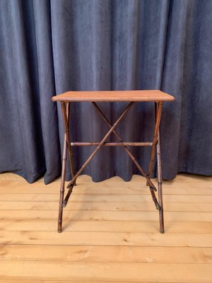 English Bamboo Side Table, 1920s-RTR-838288