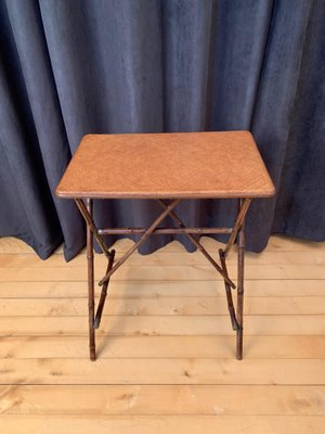 English Bamboo Side Table, 1920s-RTR-838288