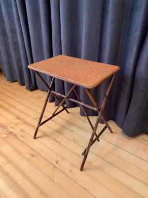 English Bamboo Side Table, 1920s-RTR-838288