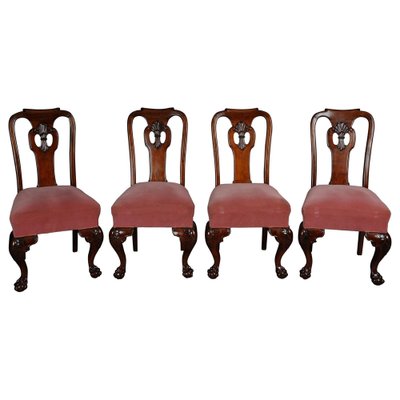 English Baroque Chairs, 1880s, Set of 4-FLW-1401789