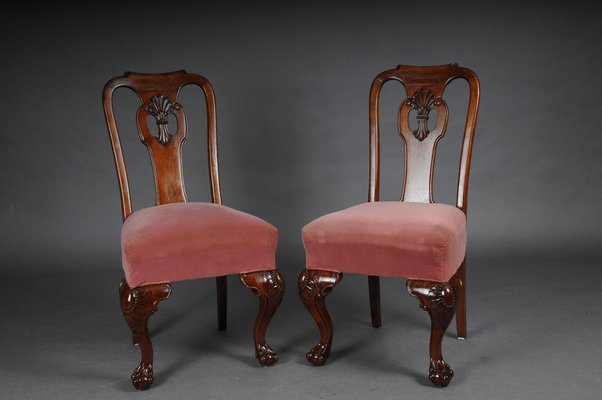 English Baroque Chairs, 1880s, Set of 4-FLW-1401789