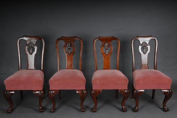 English Baroque Chairs, 1880s, Set of 4-FLW-1401789