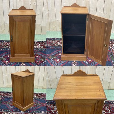 English Bedside Table in Satin Wood, 1930s-QYF-992634