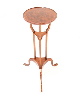 English Burl & Walnut Tripod Table, 19th Century-MY-899874