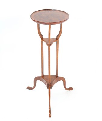 English Burl & Walnut Tripod Table, 19th Century-MY-899874