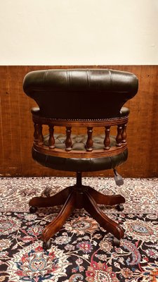 English Chesterfield Captain Chair-STK-2043475