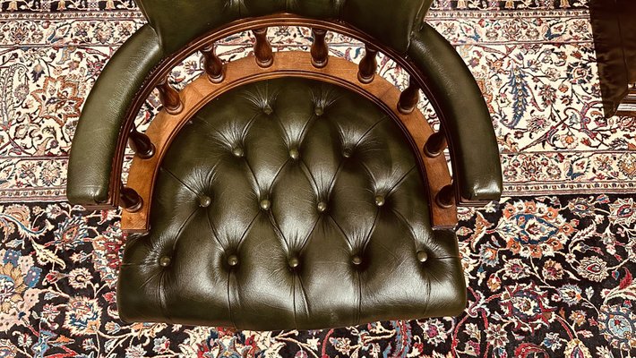 English Chesterfield Captain Chair-STK-2043475