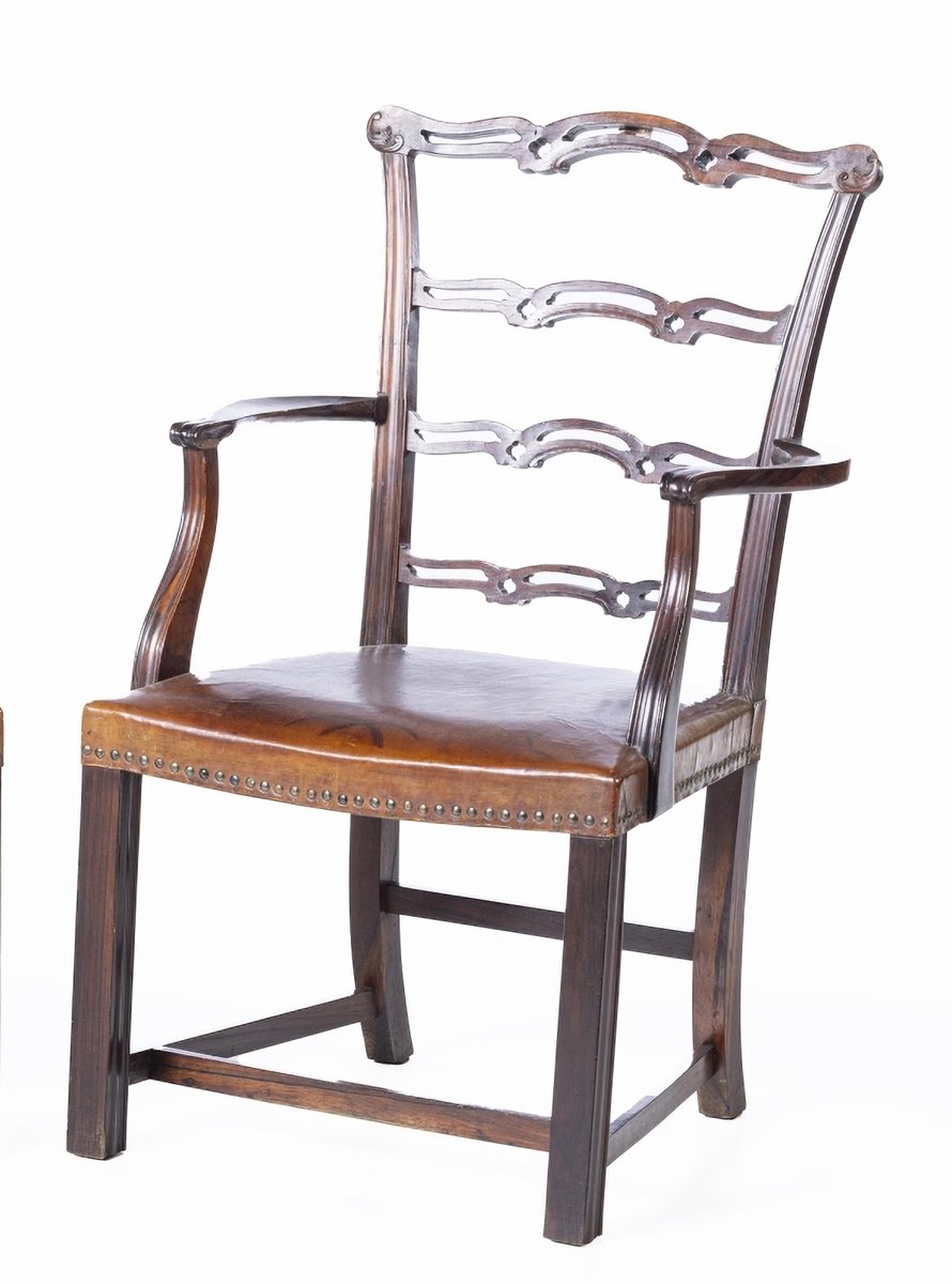 English Chippendale Armchairs, 1700s