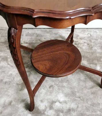 English Chippendale style Wooden Coffee Table, 1920s-QRS-1384457