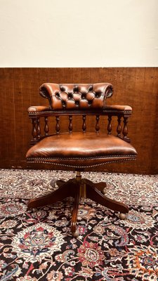 English Classic Westminster Chesterfield Captain Chair-STK-2043477