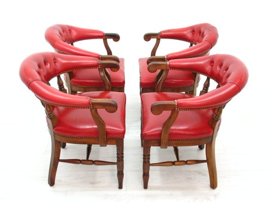 English Club Chairs, 1970s, Set of 4-WVA-1383461