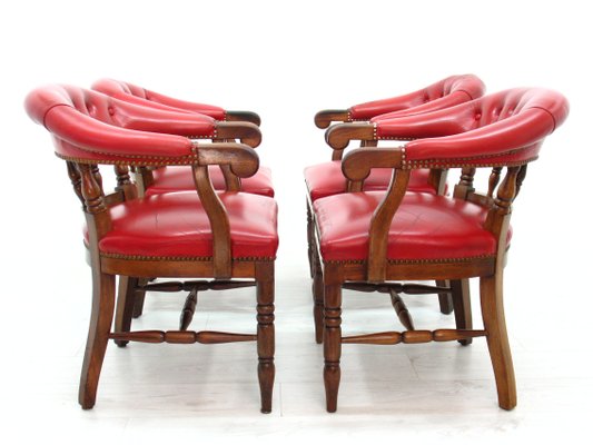 English Club Chairs, 1970s, Set of 4-WVA-1383461