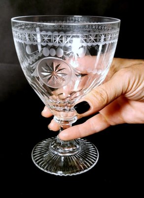 English Crystal Goblet by Yeoward William, 1995-QRS-1385437