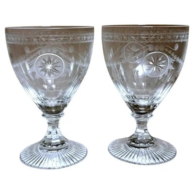 English Crystal Goblets by Yeoward William, 1995, Set of 2-QRS-1385431