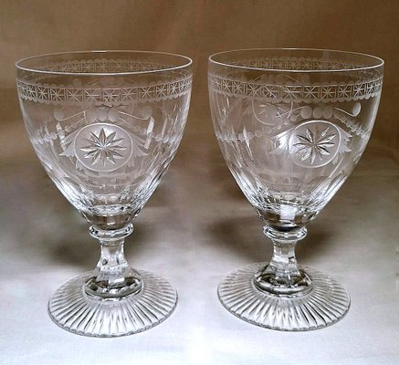 English Crystal Goblets by Yeoward William, 1995, Set of 2-QRS-1385431