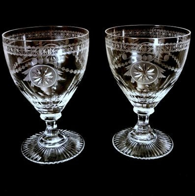 English Crystal Goblets by Yeoward William, 1995, Set of 2-QRS-1385431