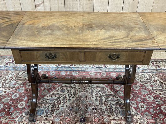 English Desk in Mahogany, 1950s-QYF-1749888