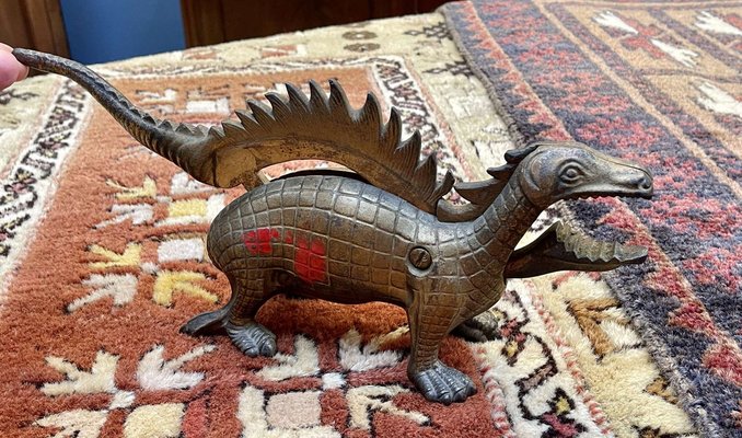 English Dinosaur Shaped Cast Iron Nutcracker, 1930s-QYF-1787868