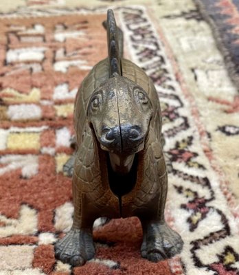 English Dinosaur Shaped Cast Iron Nutcracker, 1930s-QYF-1787868