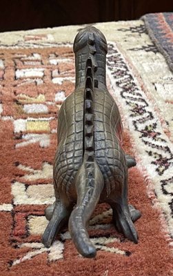 English Dinosaur Shaped Cast Iron Nutcracker, 1930s-QYF-1787868