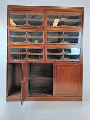 English Display Mahogany Cabinet, 1890s-ZCH-1806744