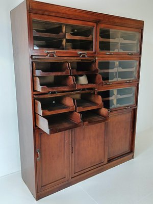 English Display Mahogany Cabinet, 1890s-ZCH-1806744