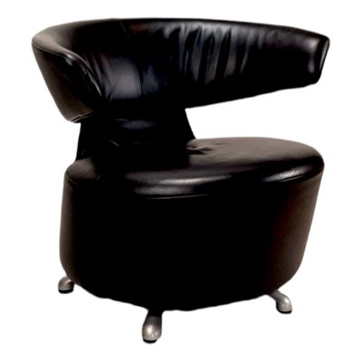 English Executive Swivel Chair in Leather, 1990s-TCS-1311461