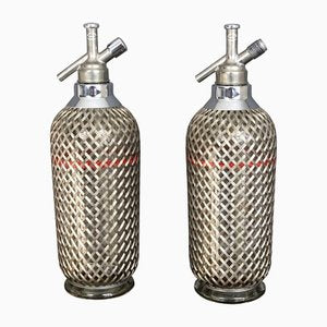 English Grey Metal Glass Siphon from Sparklest London, Set of 2-LYQ-1171760