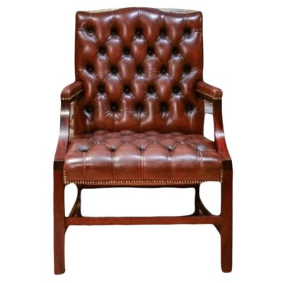 English Leather Armchair-TCS-1178569