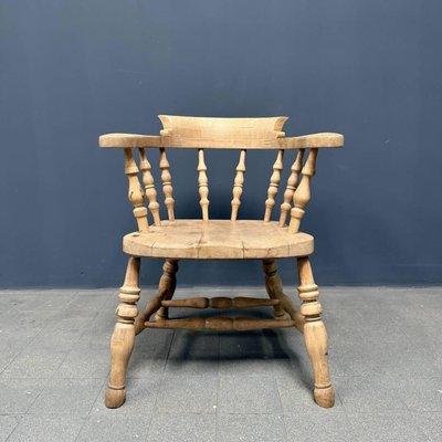 English Light Beech Wood Captain Chair-NPL-2016948