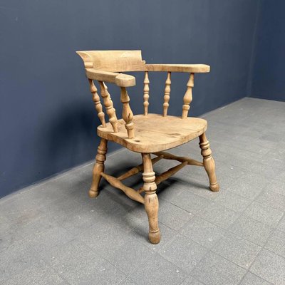 English Light Beech Wood Captain Chair-NPL-2016948