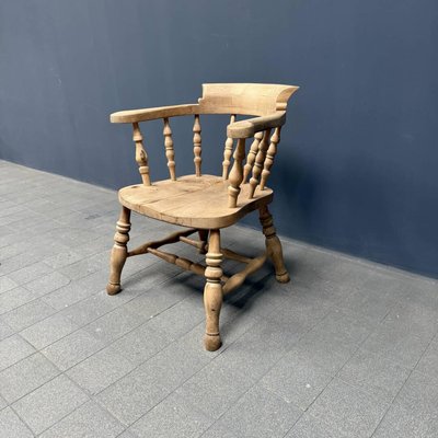 English Light Beech Wood Captain Chair-NPL-2016948