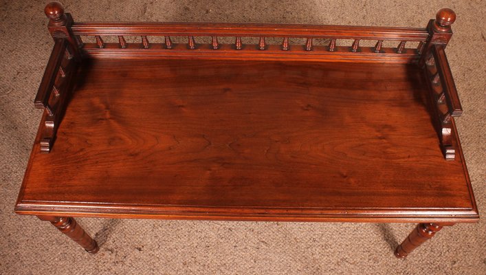 English Mahogany Bench, 1800s-HPU-1290680