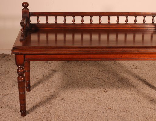 English Mahogany Bench, 1800s-HPU-1290680