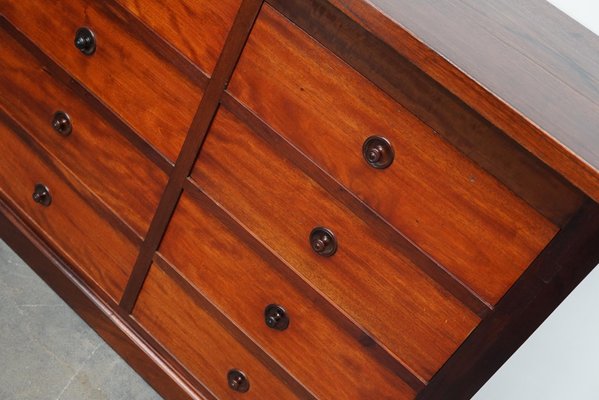 English Mahogany Commode Bank of Drawers, 1930s-XO-1287088