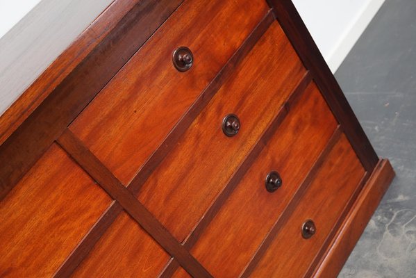 English Mahogany Commode Bank of Drawers, 1930s-XO-1287088