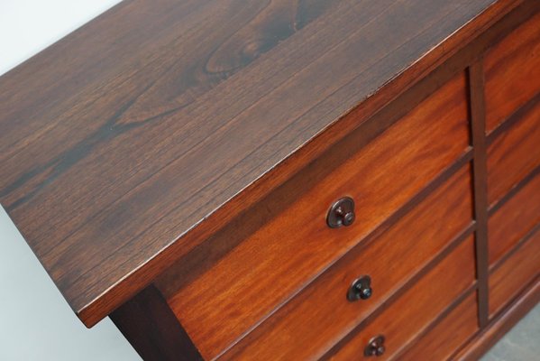 English Mahogany Commode Bank of Drawers, 1930s-XO-1287088