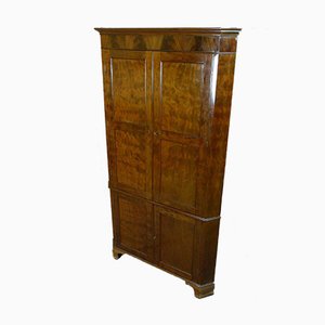 English Mahogany Corner Cabinet-WSV-938774