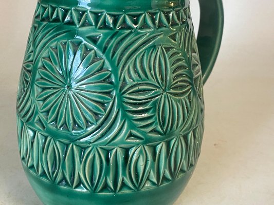 English Majolica Green Bird Jug, 1960-UR-1782951