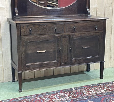 English Oak Serving Trolley, Early 20th Century-QYF-974892