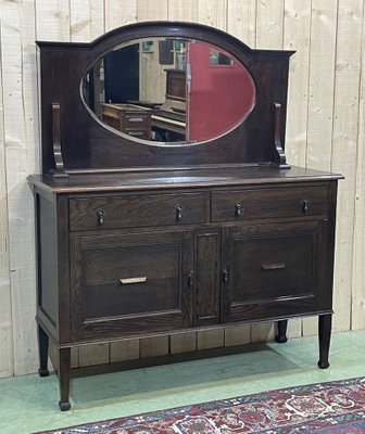 English Oak Serving Trolley, Early 20th Century-QYF-974892