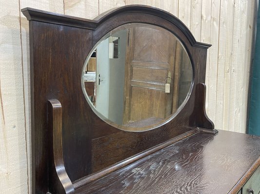 English Oak Serving Trolley, Early 20th Century-QYF-974892