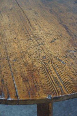 English Pinewood Cricket Table, Late 18th Century-HPP-1781144