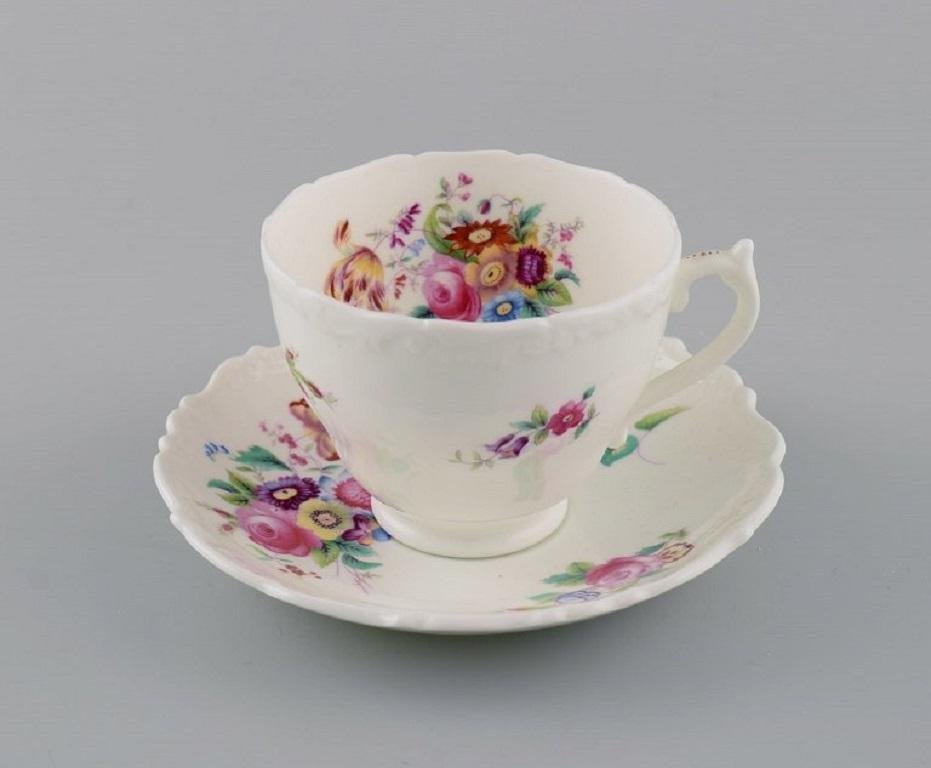 English Porcelain Breakfast Tea Service, Set of 13