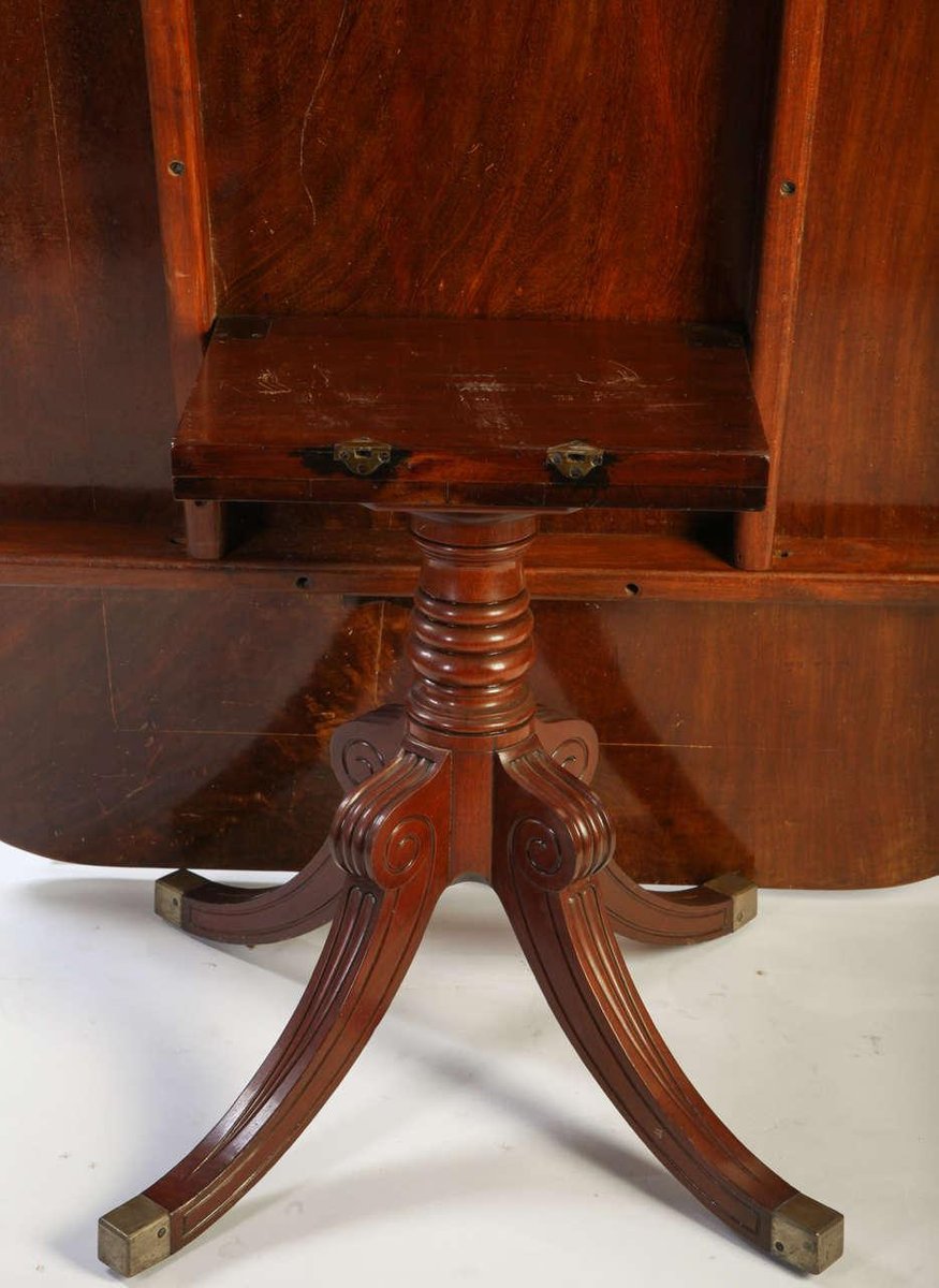 English Regency Mahogany Breakfast Table, 19th Century