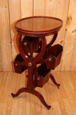 English Revue Door Table in Mahogany, 1890s-KMQ-1783695