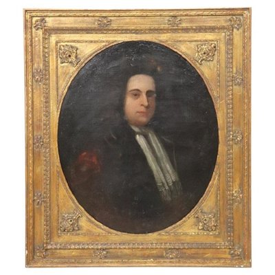 English School Artist, Portrait of Gentleman, 18th Century, Oil on Canvas, Framed-DCO-1431094