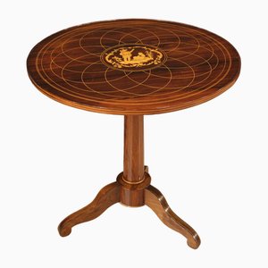 English Side Table in Inlaid Wood, 1950s-RP-1797044