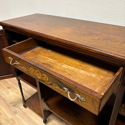 English Sideboard in Rosewood with Boxwood Inlay, 1900-ALF-2033466